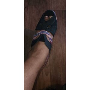 Fahrenheit Denim and Fabric Platform Heels